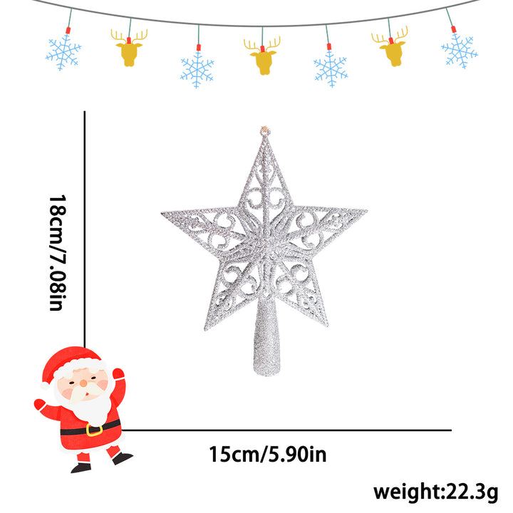 Christmas tree star with glitter