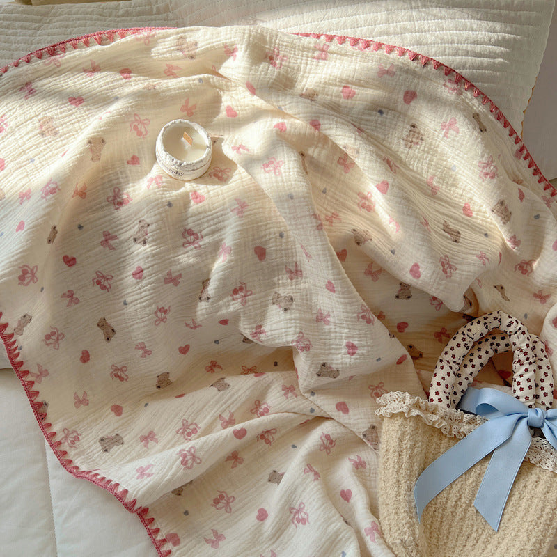 Cotton muslin blanket for children, 120x150cm