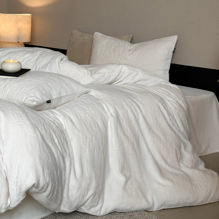 Heat bedding set, 4-piece, milk fiber, cartoon design