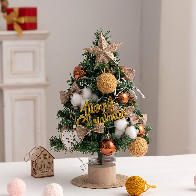 Mini Christmas tree with flocking for the table