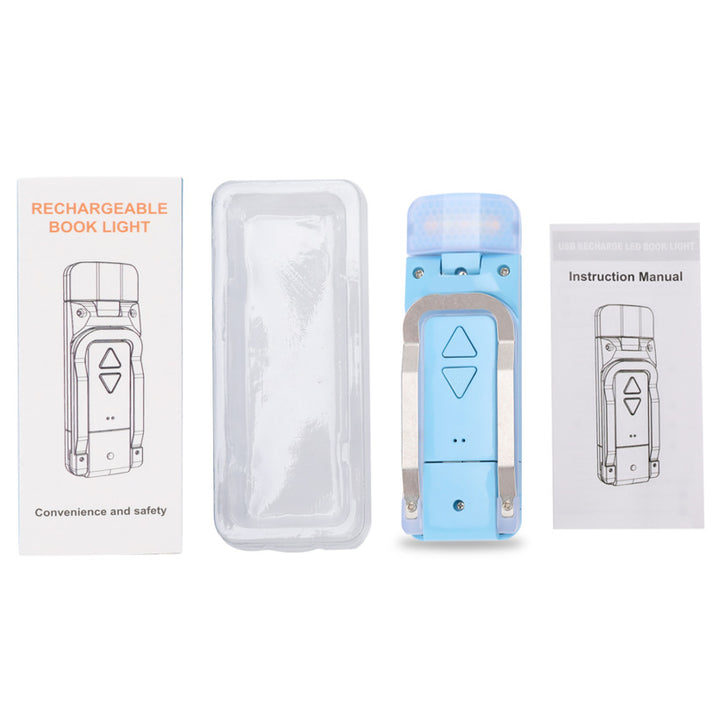 Mini LED Clip Light, foldable, USB rechargeable