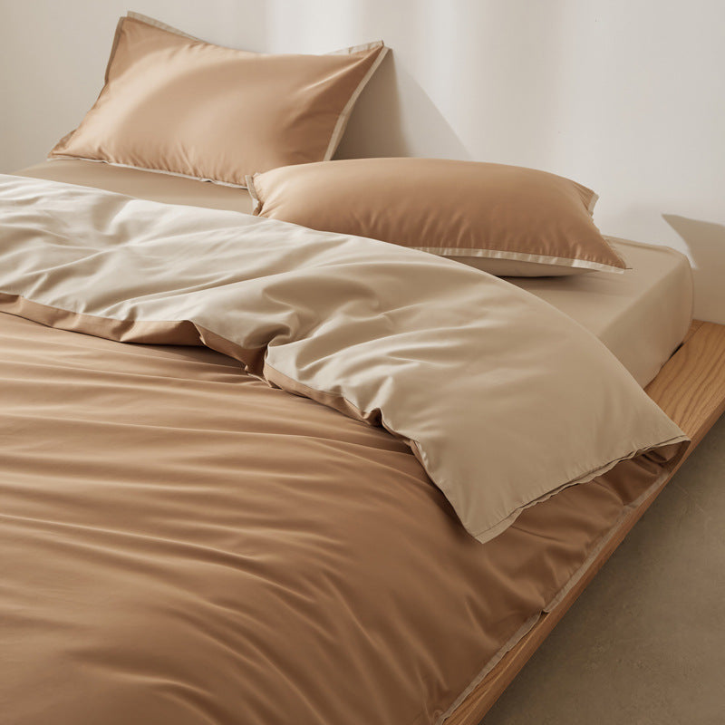 Bedding set, cotton, solid color, modern