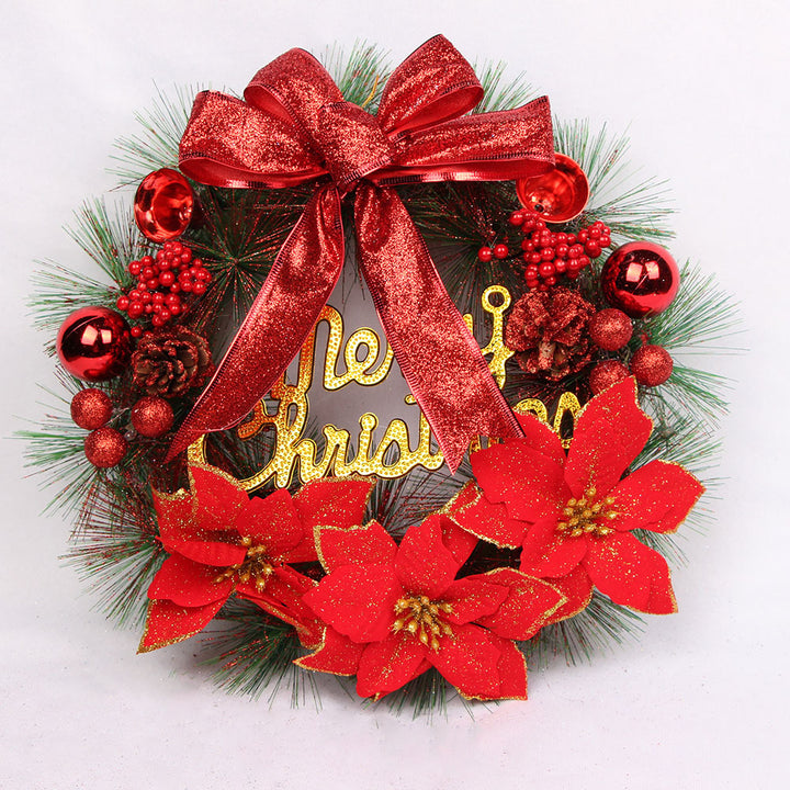 Christmas wreath made of pine needles, 30 cm, handmade