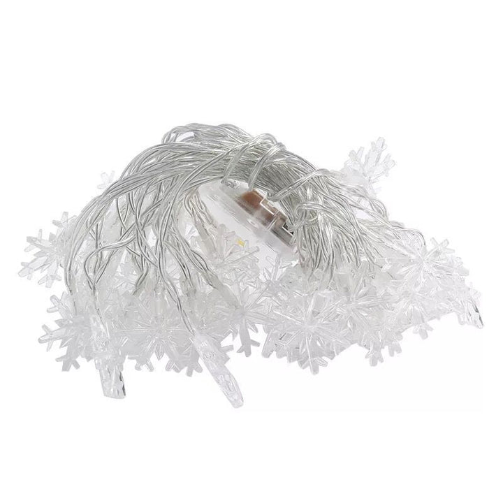LED Snowflake String Lights for Christmas Decoration