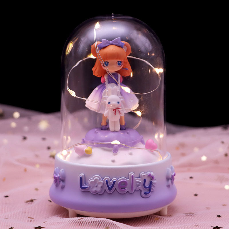 Decorative star string lights with music box function