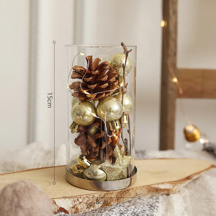 Decorative Christmas wreath with LED lighting