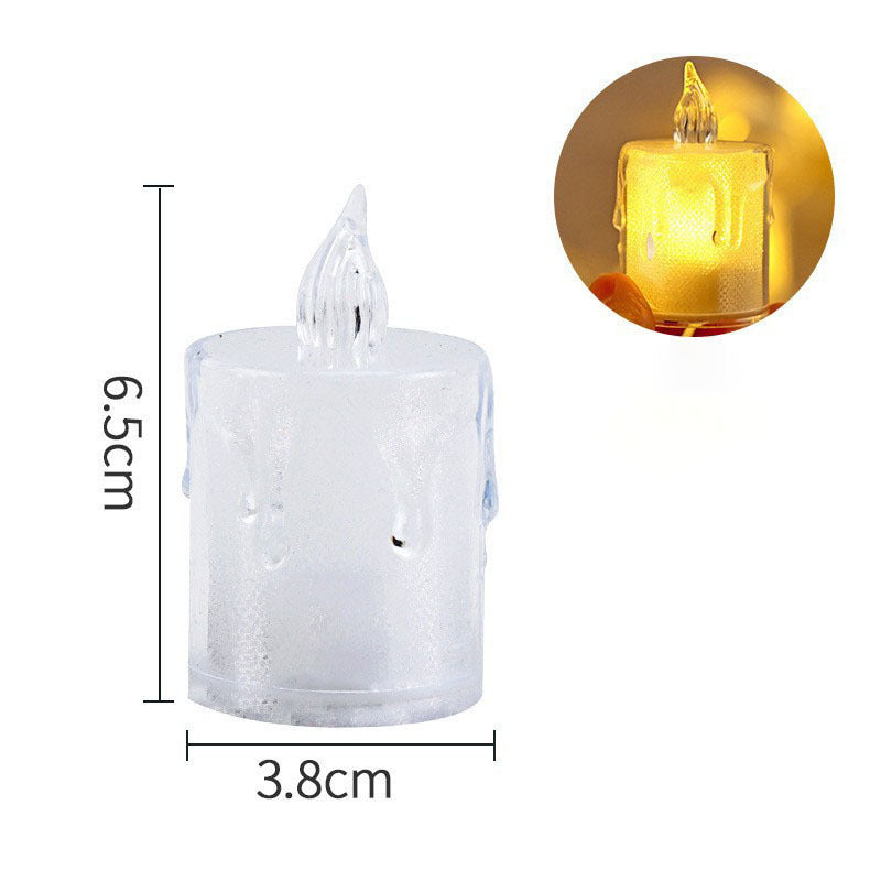 LED Crystal Candle Light with deceivingly real look