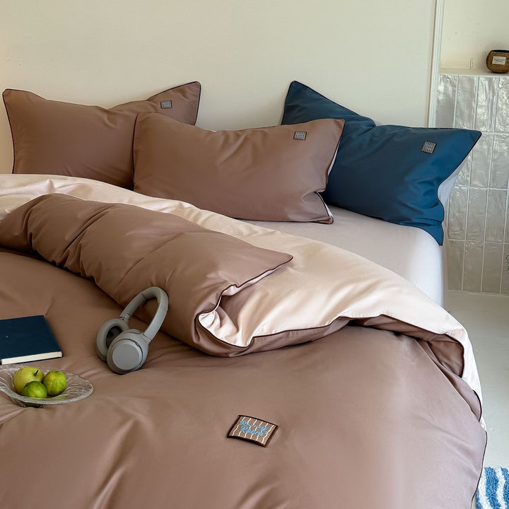 Cotton bedding set, brushed, Ins style