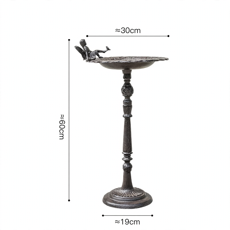 Stand-Birdbath made of metal in vintage style