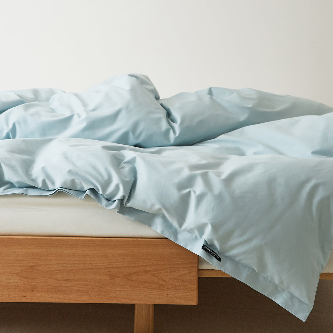 Cotton duvet cover, 100 thread count, brushed