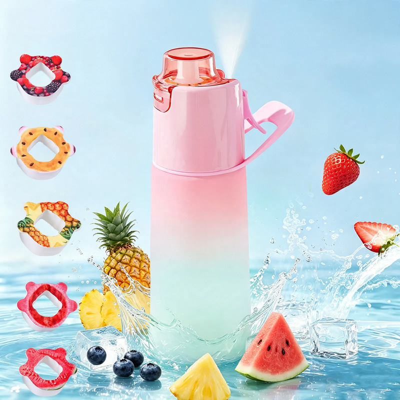 Drinking cup with aroma ring and spray function, 750 ml