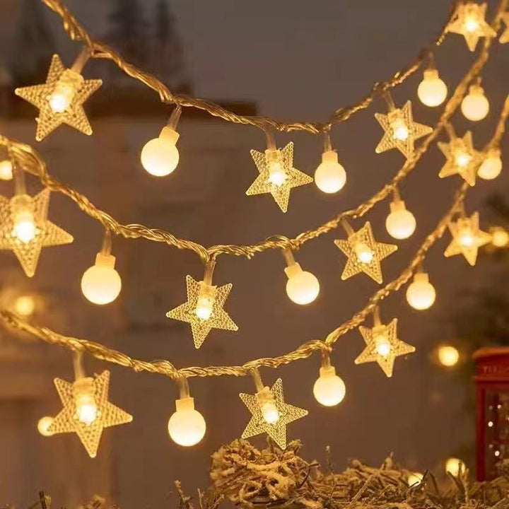 LED string lights for atmospheric indoor and outdoor lighting