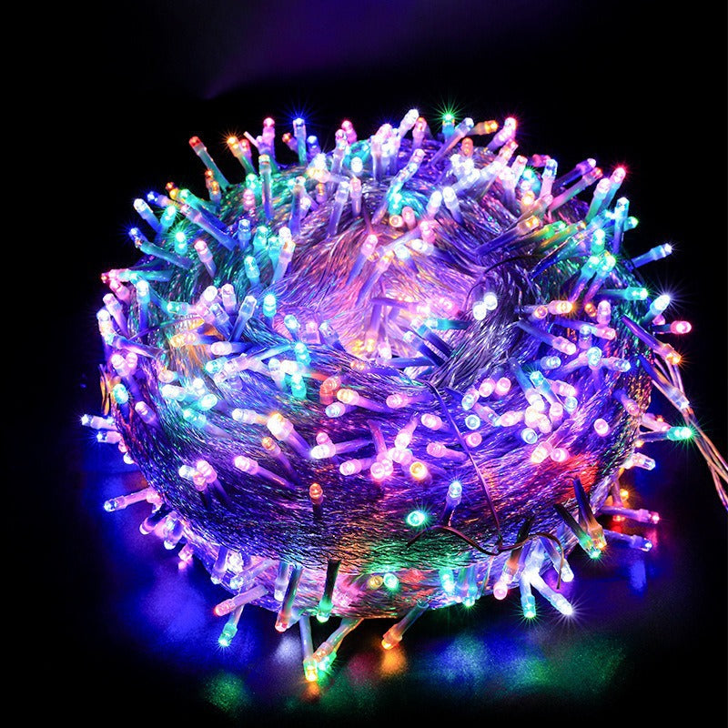 LED string lights for atmospheric lighting