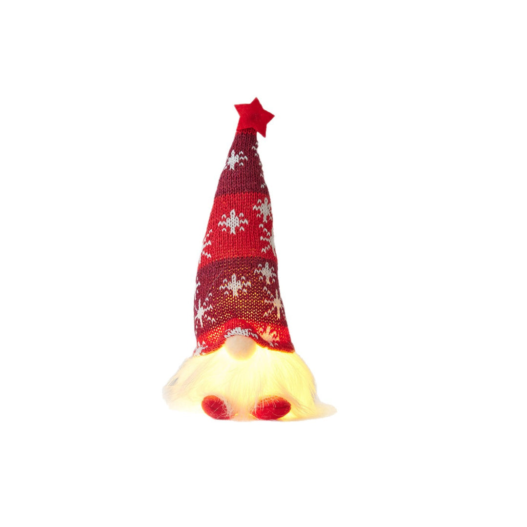 Glowing gnome figure for festive decoration