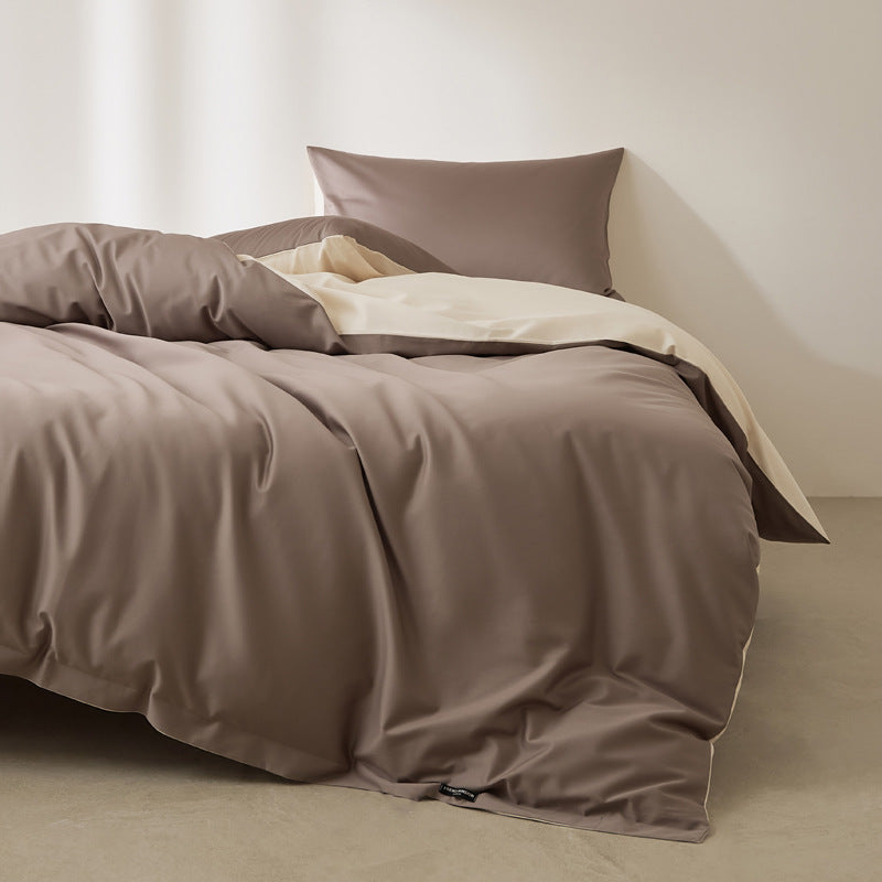 Long staple cotton duvet cover, single piece