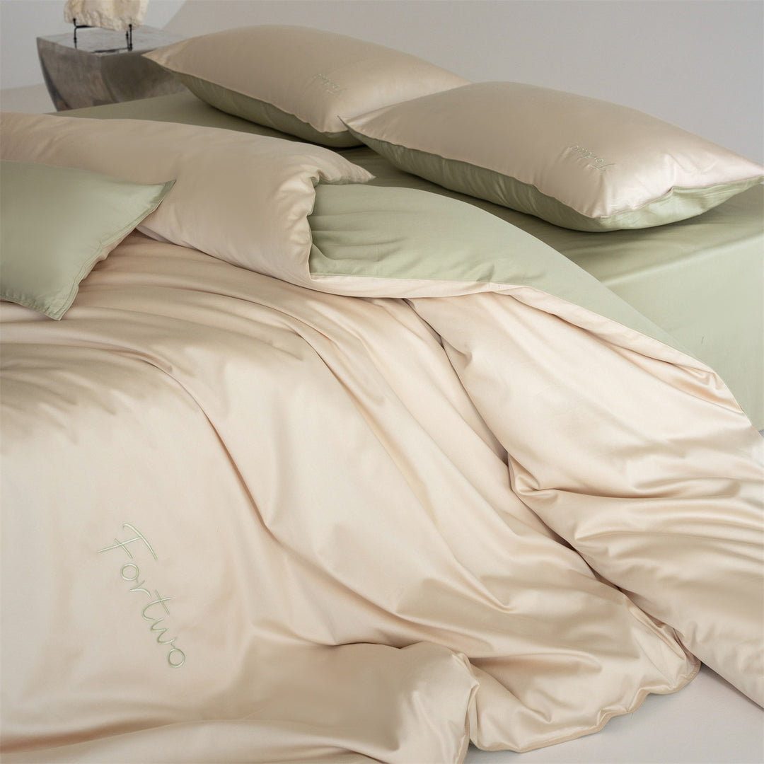 Bedding set, 4-piece, cotton, minimalist