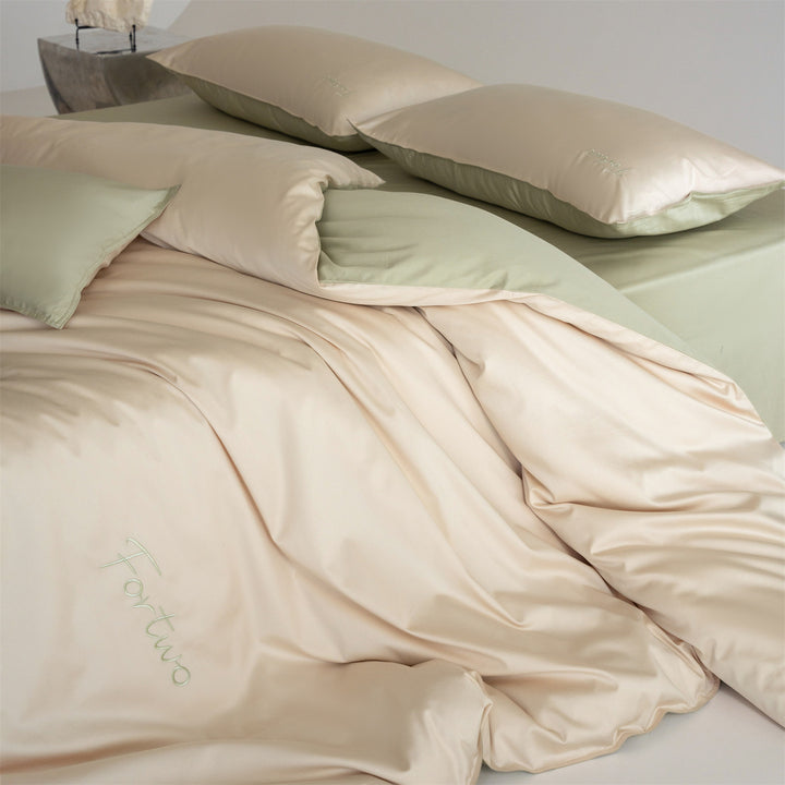 Bedding set, 4-piece, cotton, minimalist
