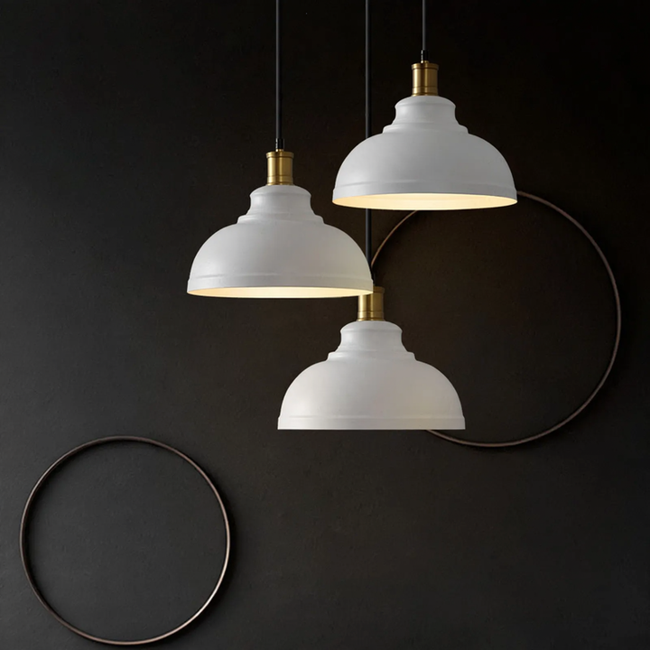 Vintage pendant light, industrial style, adjustable