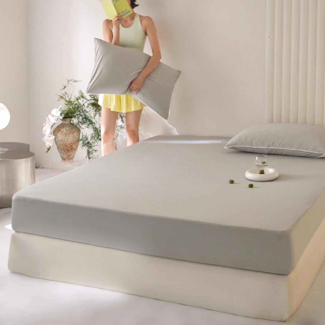 Coolable fitted sheet, solid color, 0.9 m
