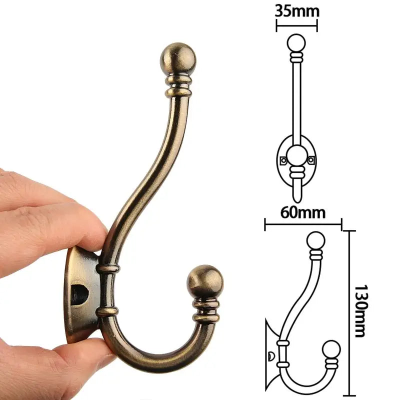 Stornfield | High Quality Brass Robe Hook - Classic Style - Various Colours - High Quality - 1 Piece