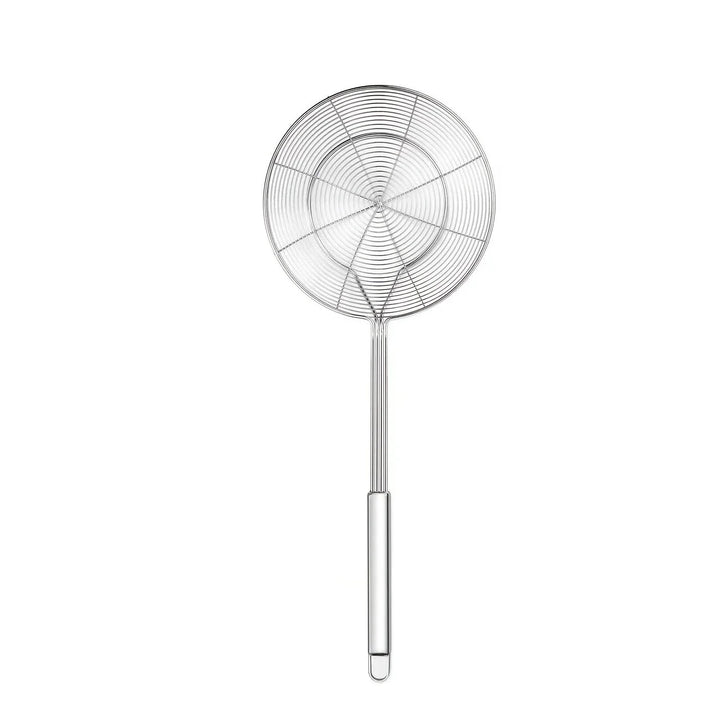 1pc Stainless Steel Double Round Spoon for Frying Draining Straining | Stornfield