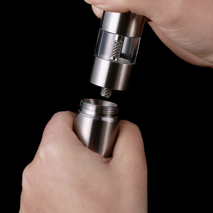 1pc Stainless Steel Manual Salt and Pepper Grinder Push Pepper Mill | Stornfield