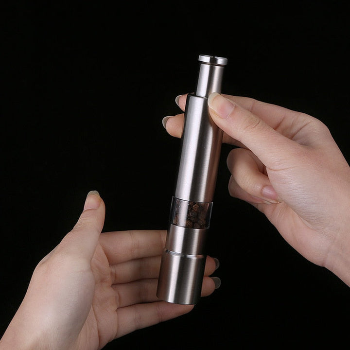 1pc Stainless Steel Manual Salt and Pepper Grinder Push Pepper Mill | Stornfield