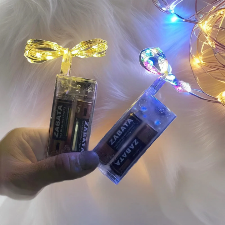 LED Copper Wire String Lights with Battery Box