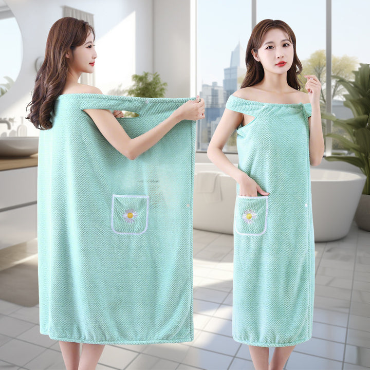 Coral fleece bathrobe for ladies
