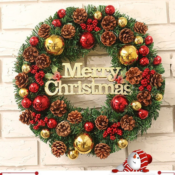 Christmas wreath with pine cones, various sizes