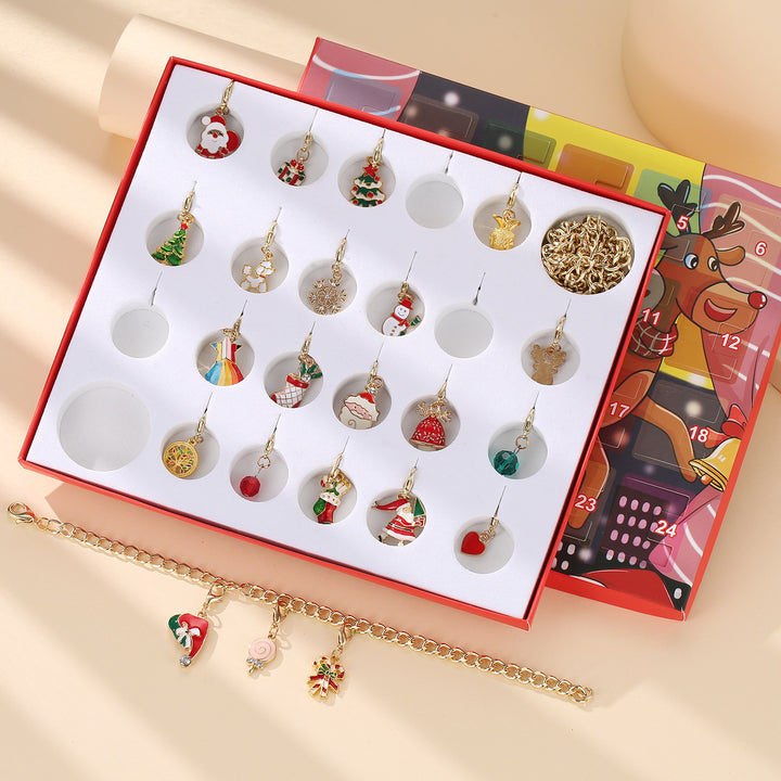 Christmas Advent Calendar with DIY Jewelry Set
