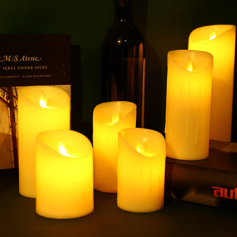 LED Real Wax Look Candles with Flicker Effect