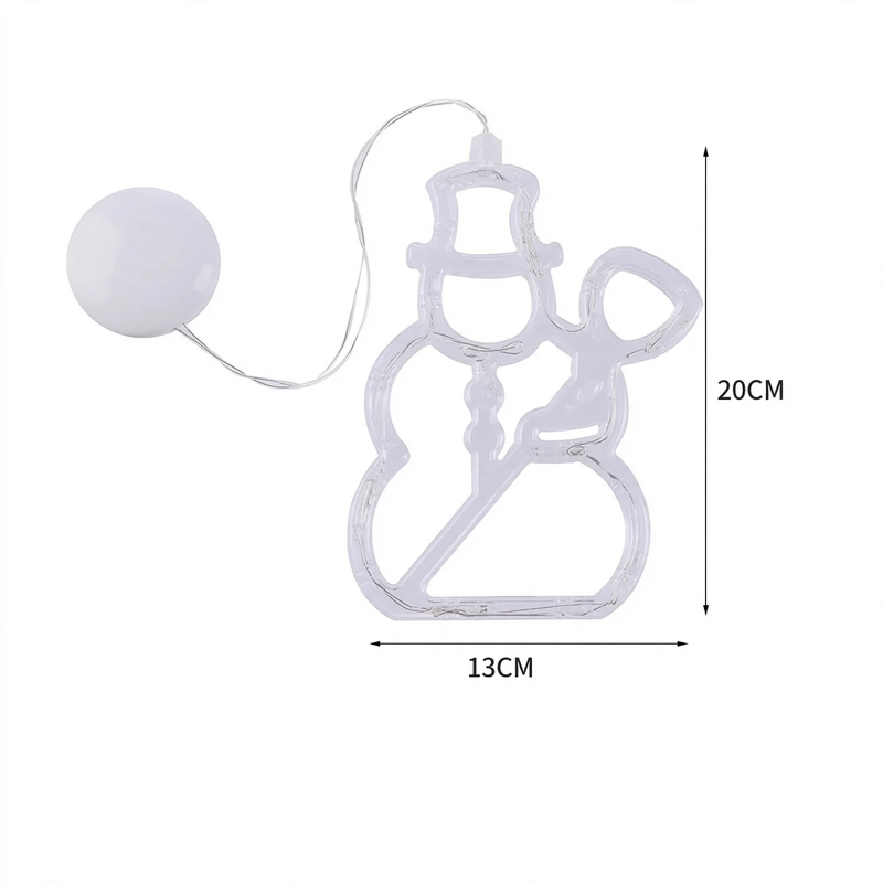 LED pendant light with suction cup for festive windows