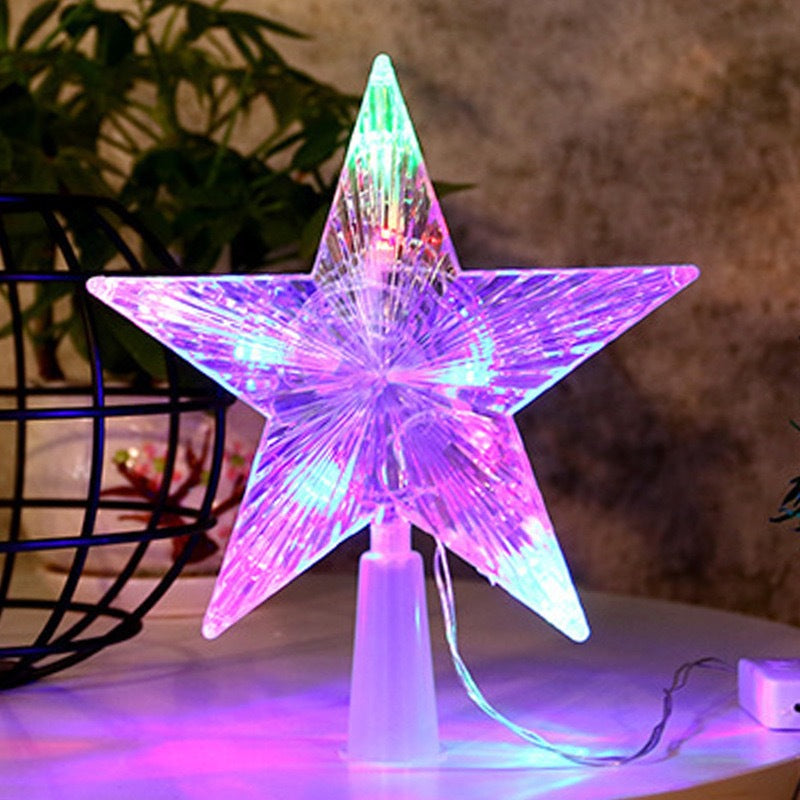LED Christmas Tree Top Star, 20 cm, illuminated