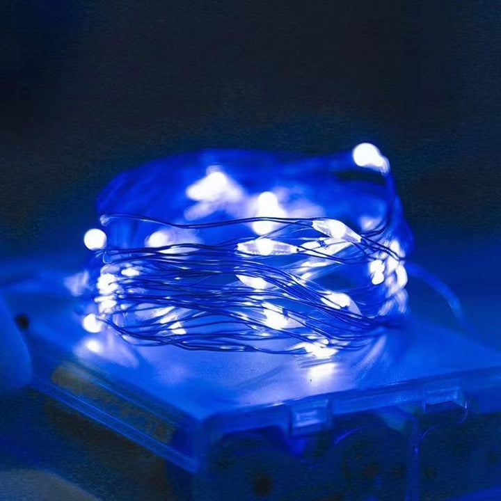 Waterproof LED silver wire fairy lights, battery operated