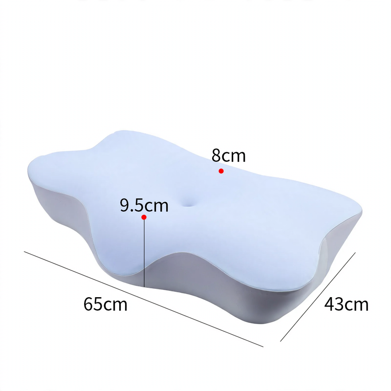 Ergonomic neck pillow made of memory foam