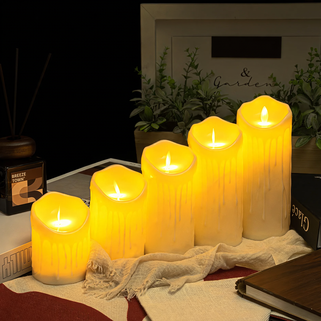 LED Real Wax Look Candle with Flicker Effect