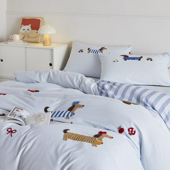 Children's bedding set, cotton, cartoon pattern