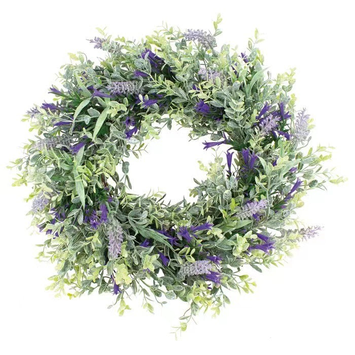 Christmas wreath with lighting for festive decoration