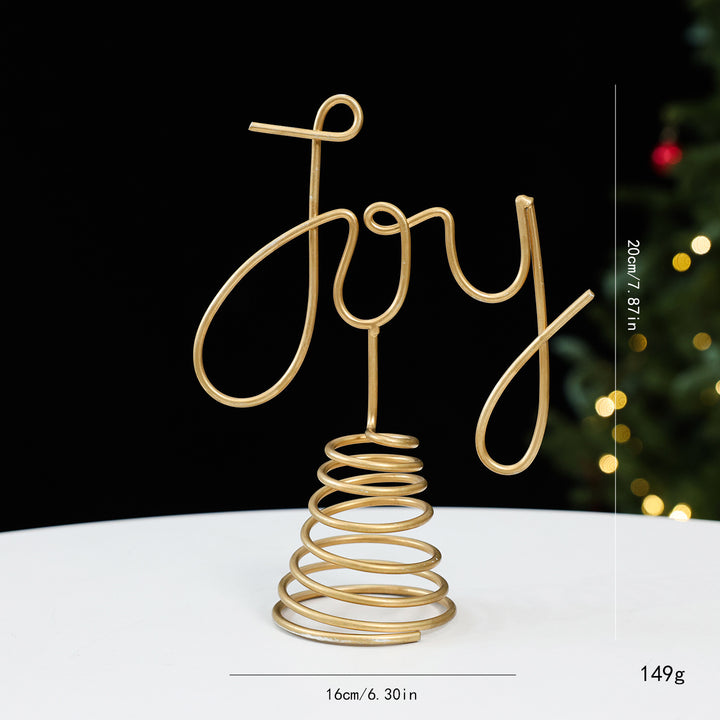 Christmas tree top decoration made of iron