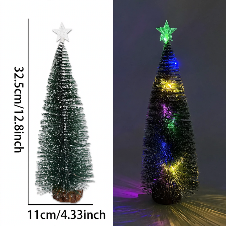 Mini Christmas tree with LED lighting as table decoration