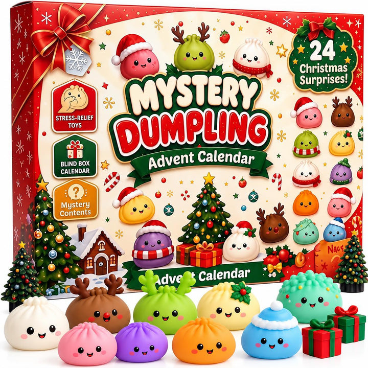 Christmas Advent Calendar with 24 Anti-Stress Figures