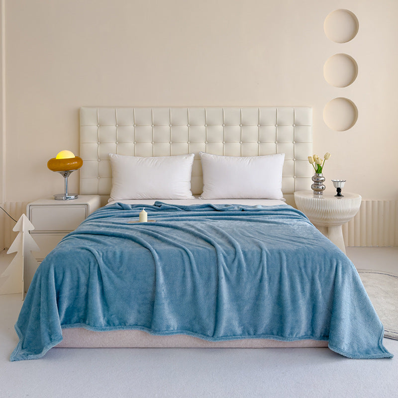 Solid Color Multifunctional Throw Blanket