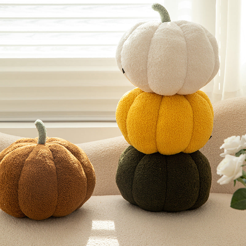 Plush decorative pillow pumpkin shape, 35 cm