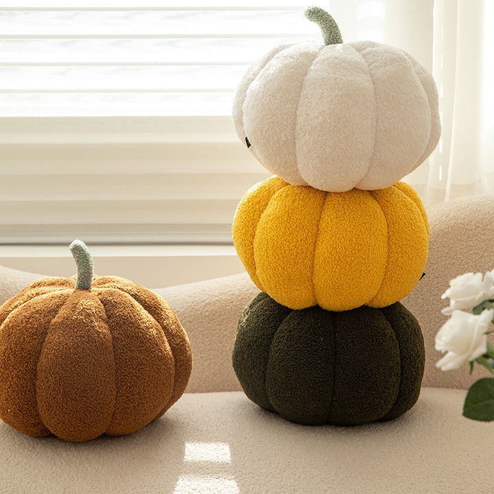 Plush decorative pillow pumpkin shape, 35 cm