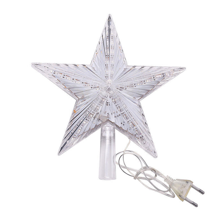 LED star for the Christmas tree top, for outdoor use