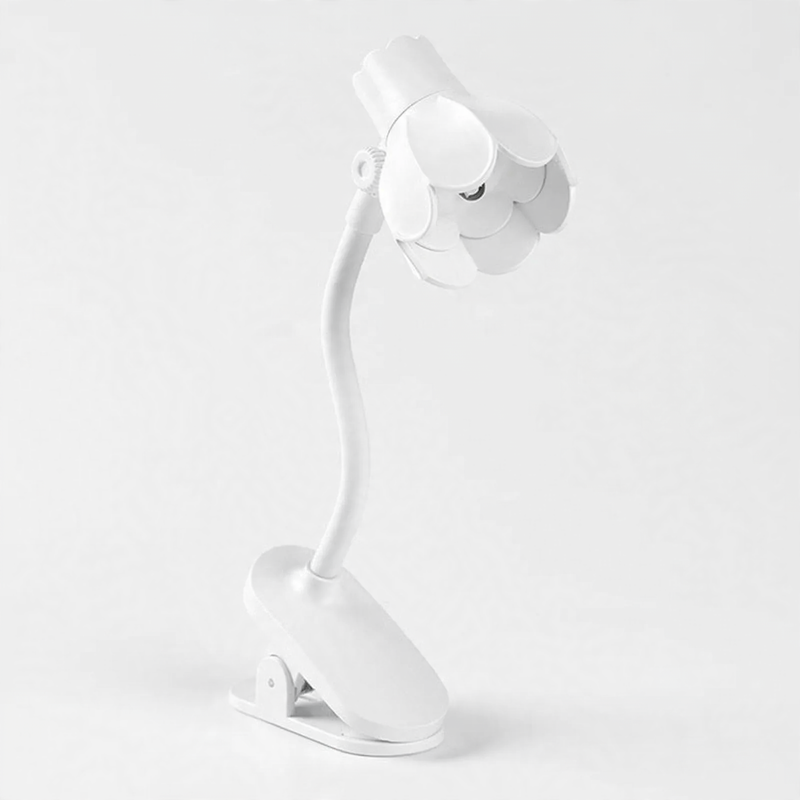 Mini clamp lamp for bedside table and student dormitory