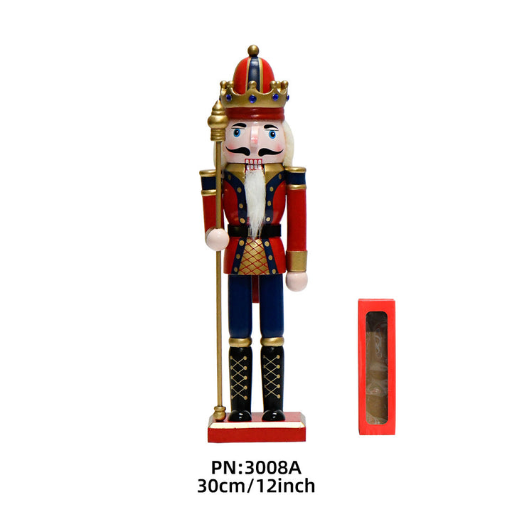 Nutcracker soldier made of wood, 30 cm