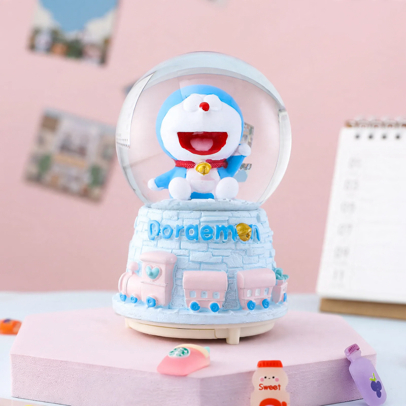 Decorative snow globe with music box