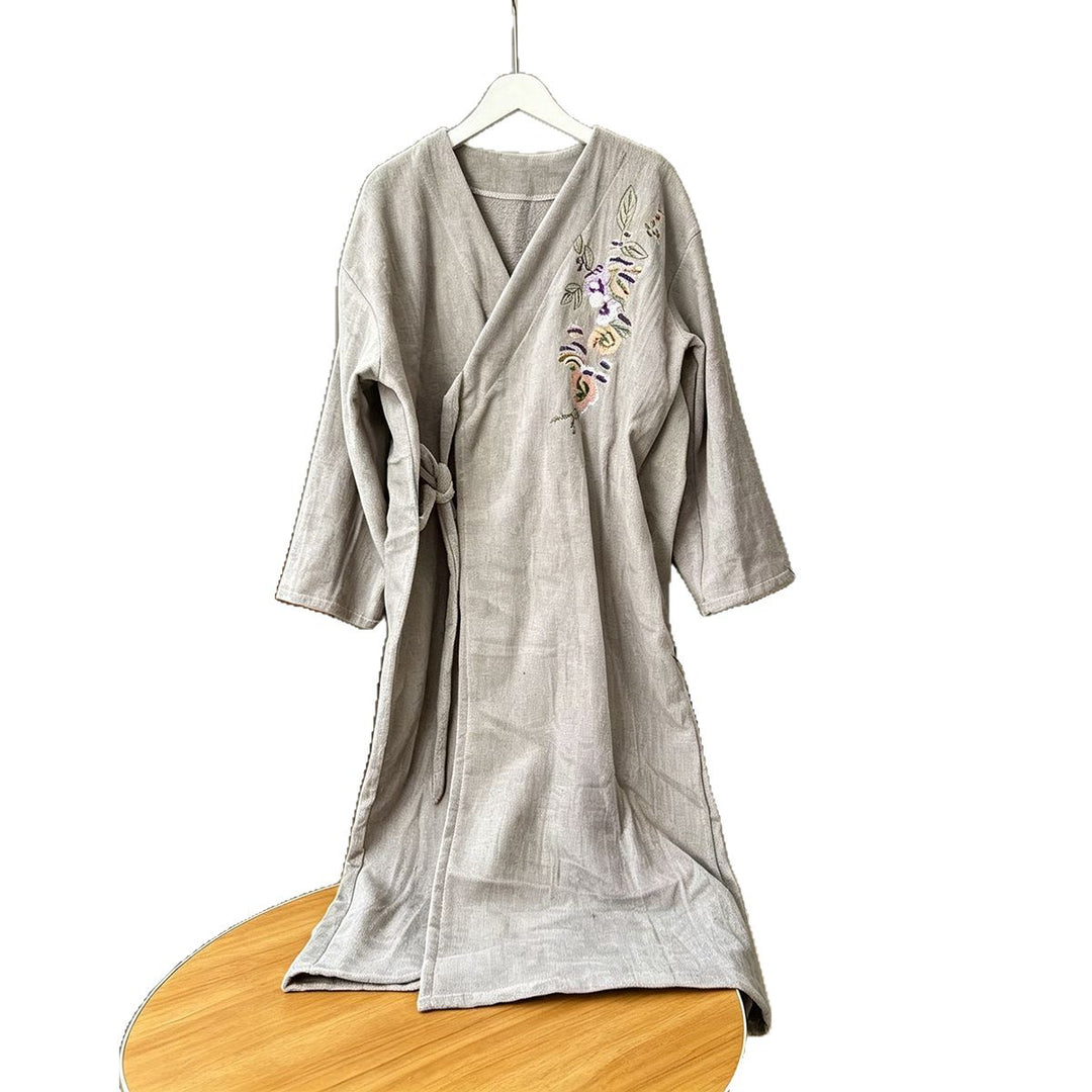 Coral fleece bathrobe for ladies